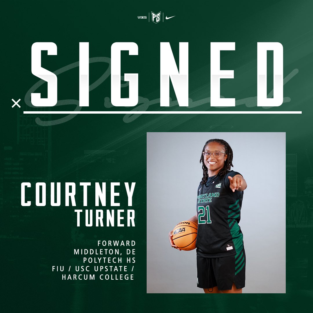 Portland State Women’s Basketball (@psuvikswbb) on Twitter photo It’s 𝙤𝙛𝙛𝙞𝙘𝙞𝙖𝙡𝙡𝙮 𝙤𝙛𝙛𝙞𝙘𝙞𝙖𝙡! Welcome to PSU, <a href="/CTurner12_/">Courtney Turner</a>!
"Courtney adds length, athleticism, passion for the game, & experience to our roster. She brings great energy & we're excited to bring her out to the West Coast!" — <a href="/CoachChelseyG/">Chelsey Gregg</a> 
#GoViks | #DefendTheShip It’s 𝙤𝙛𝙛𝙞𝙘𝙞𝙖𝙡𝙡𝙮 𝙤𝙛𝙛𝙞𝙘𝙞𝙖𝙡! Welcome to PSU, <a href="/CTurner12_/">Courtney Turner</a>!
"Courtney adds length, athleticism, passion for the game, & experience to our roster. She brings great energy & we're excited to bring her out to the West Coast!" — <a href="/CoachChelseyG/">Chelsey Gregg</a> 
#GoViks | #DefendTheShip