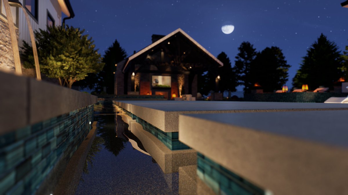 StructStudios's tweet image. Moonlit serenity meets modern design. Customize a peaceful retreat for any space.🌜💧 #structurestudios #Vip3D #poolstudio #vizterra #pooldesign