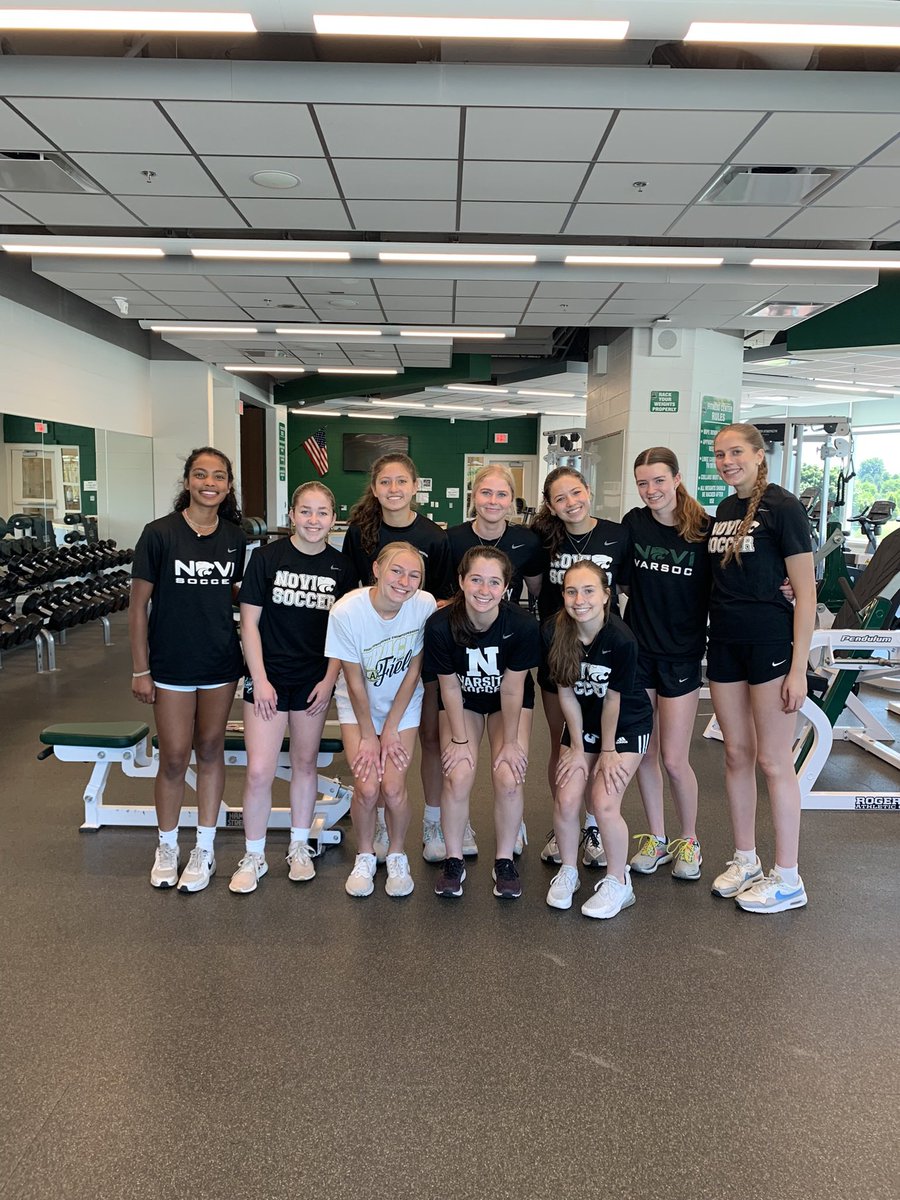 Great first day of summer workouts! So GLAD to see these 10 girls taking advantage of this great opportunity. Spring sports may be 9 months away, but the work they put in today will 100% benefit them &amp; the team come spring.

#Family
#NoviTogether
#Opportunities
#BetterEveryDay