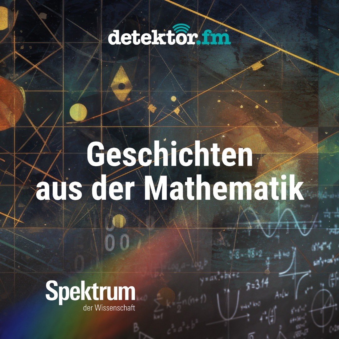 Demian Nahuel Goos (@goosdemian) on Twitter photo Die erste Folge von unserem Podcast „Geschichten aus der Mathematik“ ist raus! Alle zwei Wochen erzählen wir euch eine Geschichte über die Mathematik, was sie so besonders macht und wieso sie letzten Endes so menschlich ist. Hier mal reinhören!! 👇🏼👇🏼👇🏼
detektor.fm/wissen/geschic… Die erste Folge von unserem Podcast „Geschichten aus der Mathematik“ ist raus! Alle zwei Wochen erzählen wir euch eine Geschichte über die Mathematik, was sie so besonders macht und wieso sie letzten Endes so menschlich ist. Hier mal reinhören!! 👇🏼👇🏼👇🏼
detektor.fm/wissen/geschic…
