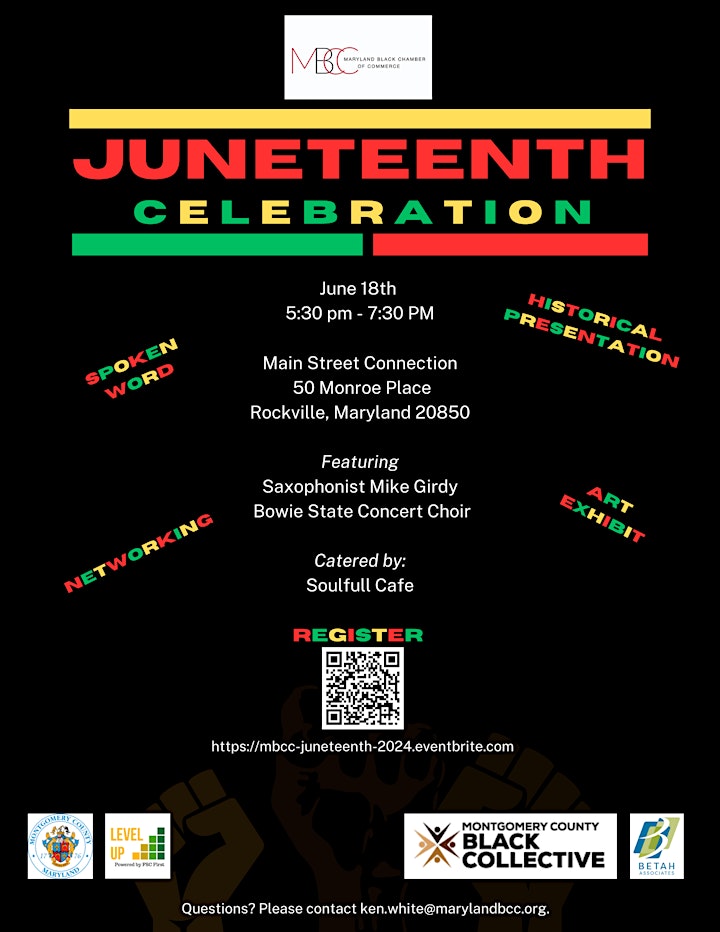 FSC First’s Level Up program will be collaborating with the <a href="/mdblackchamber/">Maryland Black COC</a> for a #Juneteenth celebration and networking event!

🗓️ June 18th
⏲️ 5:30-7:30 PM
📍 Main Street Connection in Rockville, MD

Register for your FREE admission at eventbrite.com/e/juneteenth-n…!