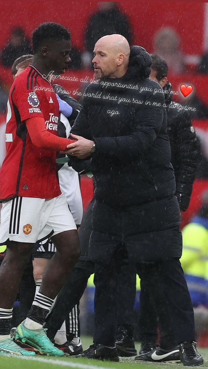 Omari Forson on Instagram to Erik ten Hag: 

"Appreciate all the opportunities you gave me ❤️ gonna show the world what you saw in me a long time ago." #MUFC
