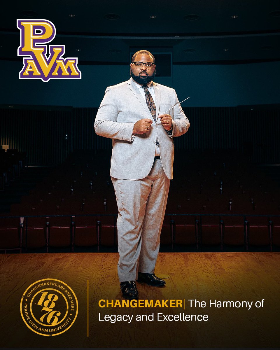 “Music matters because music is who we are as a people”🎶. PVAMU Choir director Dr. Demetrius Robinson reflects on the artistic journey that led him to a world class concert chorale🎵🎹. To read more, Click the link 🔗: news.pvamu.edu/sound-effects/…. #PVAMU #PV #AFAM24 🎺🎻🥁🎤