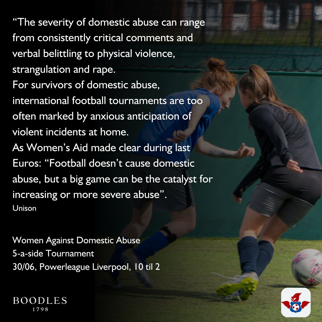 Carrying on with our domestic abuse posts, it's been shown that some women can dread football games, as they know what may come with it.

As the Euros is set to begin this week, its important to reflect on how we treat those we love - abuse doesn't only mean getting physical.