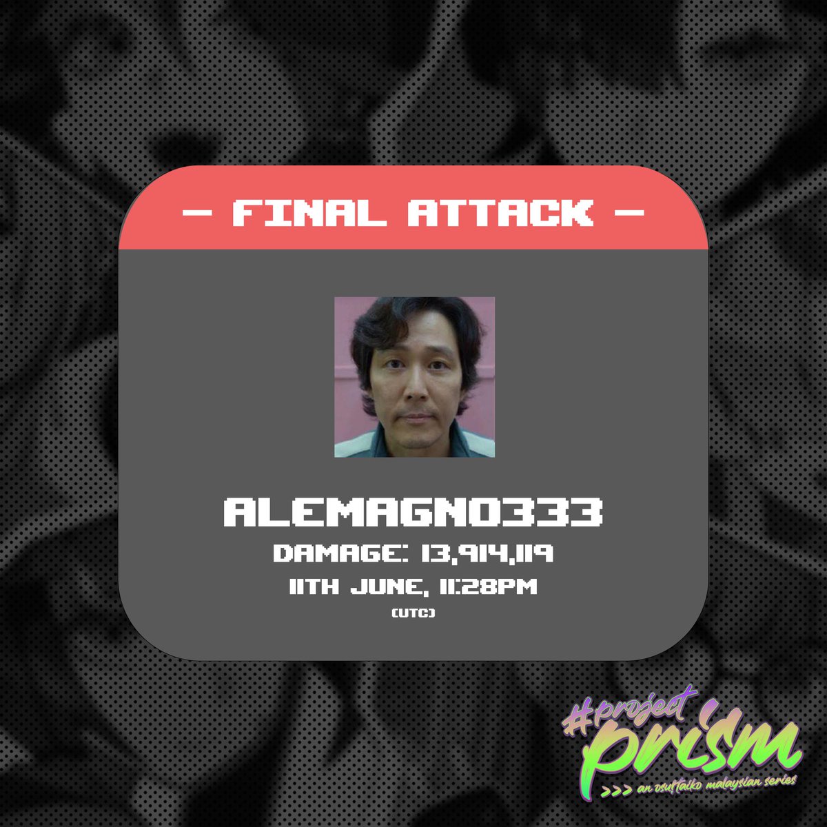 osutaikomy's tweet photo. 🏆 [RAID BATTLE STAGE 3 // END] 🏆 

The orchestra swells to a crescendo before collapsing under IRIS' bat. Congratulations to all the winners!

Overkill Mode has been activated for continued mission completion, feel free to continue submitting scores.

#ProjectPrism https://t.co/qF7WV0IgdL