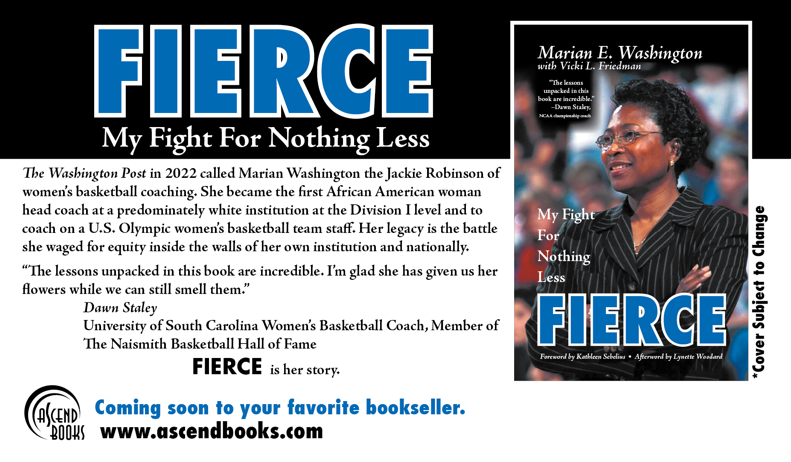 MEWashington31's tweet image. Excited to share news that my autobiography FIERCE: My Fight for Nothing Less will be released by @AscendBooks  on Aug. 5. Preorder today at bit.ly/4bI3KyI