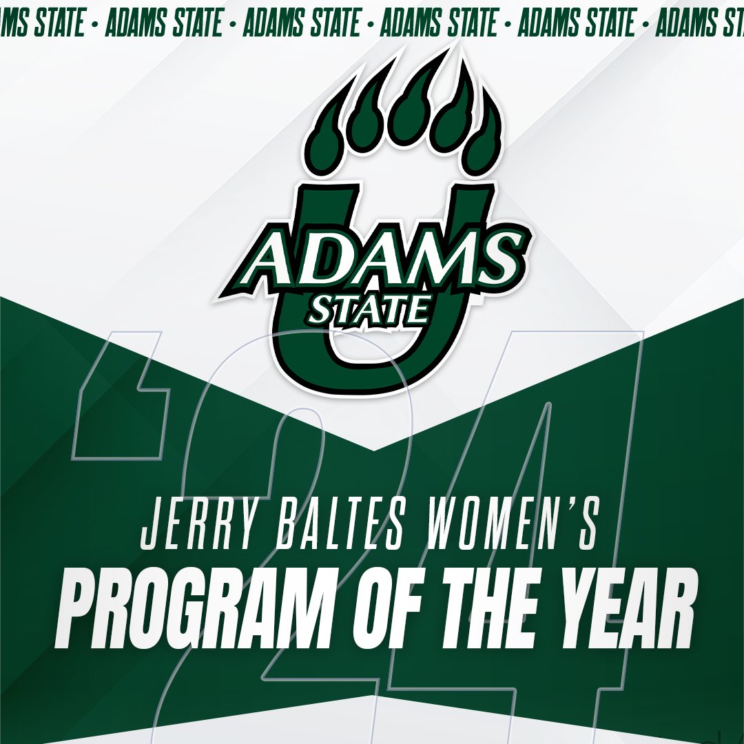 Congratulations to <a href="/AdamsStateTFXC/">Adams State TFXC</a> for being named the USTFCCCA Jerry Baltes <a href="/NCAADII/">NCAA Division II</a> Women's Program of the Year! The Grizzlies finished top-2 at each of the three NCAA Championships, including national title indoors.

ustfccca.org/2024/06/featur…