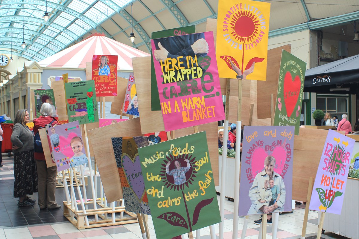 TalkingNorthea1's tweet photo. Very powerful work from Sharon Bailey and Catrina McHugh at Newcastle's Grainger Market. "Two Sides of the Same Coin" is a brilliant expose of our crumbling care system. Something to think about as people ask for your vote in the next few weeks. More: https://t.co/j1zBcgEUgf https://t.co/1vklW6gWVN