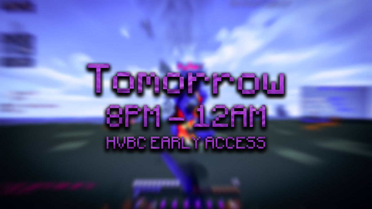 HVBC will be open to the public tomorrow at 8 PM UTC +2 (until midnight) for a new beta! Some events and teamfights will be organized, come and have fun !! (LB will be reset)