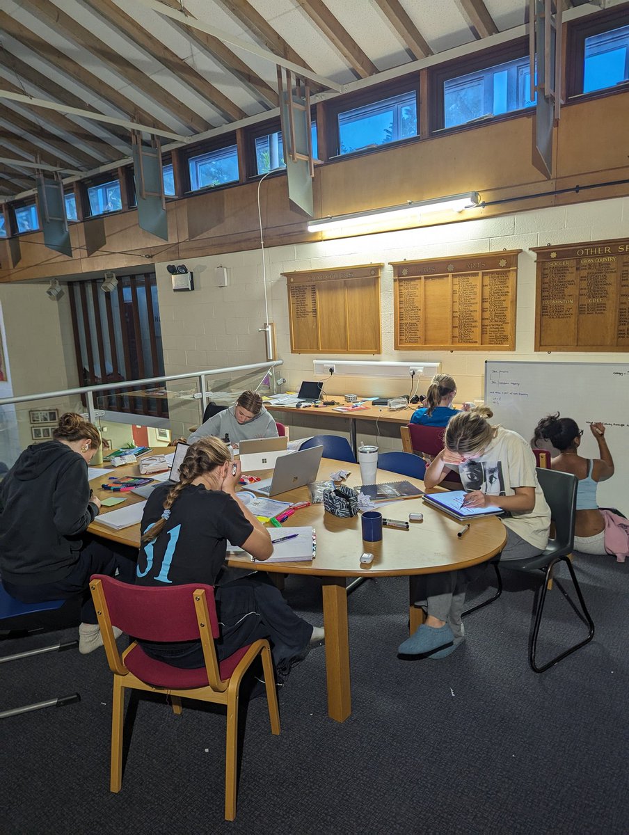 4th form hard at it! EoY exam week.
