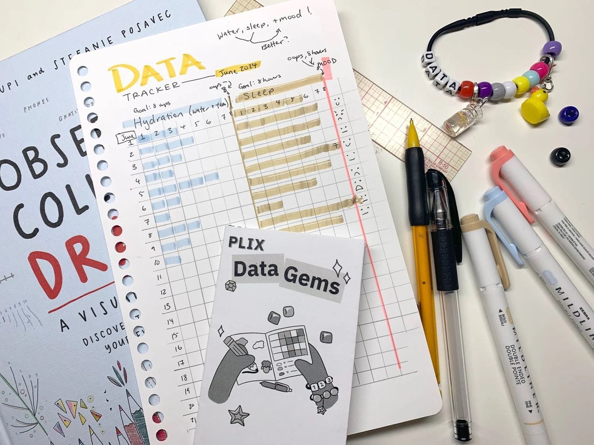 How might we play with data that is personally meaningful to us? In this blogpost, Ada shares her experience designing PLIX Data Gems, her past adventures in informal data science education, and her gratitude for the many people who inspired this activity. buff.ly/3Xh3brg