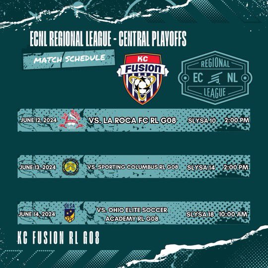 Jenna Lloyd (@lloydjenna7) on Twitter photo So excited to compete in the ECRL playoffs this week in STL. Great to be back together! <a href="/kcfusionsc/">KC Fusion</a> <a href="/kcfusionacad08g/">KC Fusion ‘08G Academy</a> <a href="/Hoffer09/">Brian Hoffman</a> So excited to compete in the ECRL playoffs this week in STL. Great to be back together! <a href="/kcfusionsc/">KC Fusion</a> <a href="/kcfusionacad08g/">KC Fusion ‘08G Academy</a> <a href="/Hoffer09/">Brian Hoffman</a>