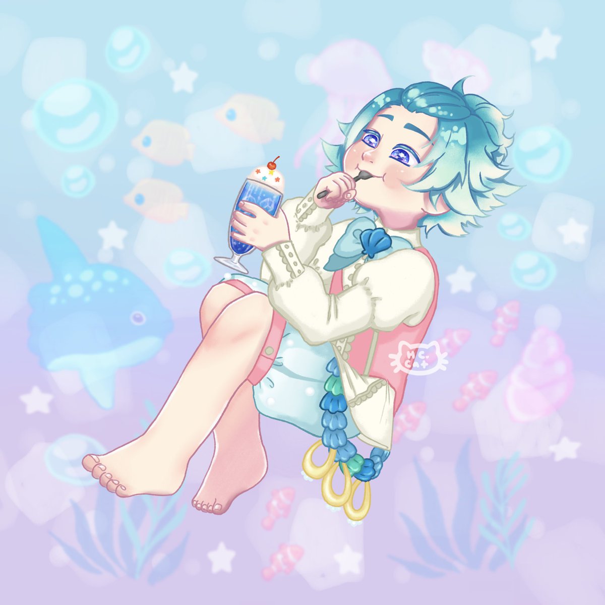 hccat_'s tweet photo. had a bit of creative slump for awhile so little by little i'm trying new things to draw ππͺΌπ missed mer-may but it's summer time now so ocean themed art anyways ππ«Άπ½
#oceanart #deepseababy #melonsoda #ζ₯ζ¬δ»£θ³Ό #illustration #kawaii #cocoppa #digitalart https://t.co/8PEtEE3VeW