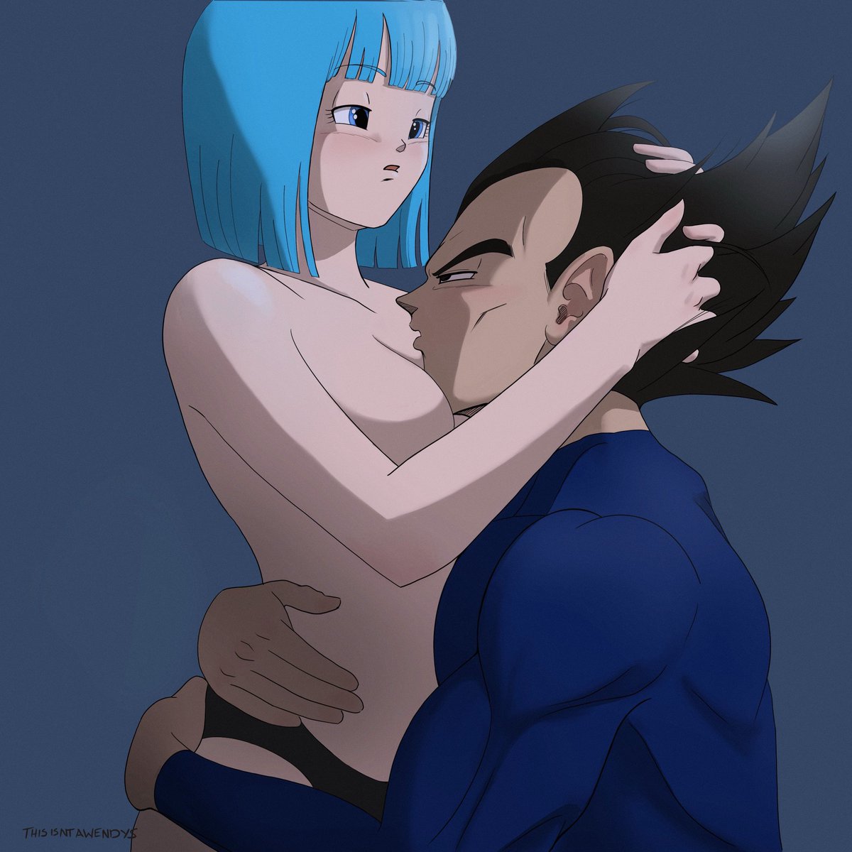 Sorry for the lack of nips. I'm fighting with the community guidelines bots. One day I'll have a free space where everyone can view the uncensored goods. #vegebul #vegeta #bulma