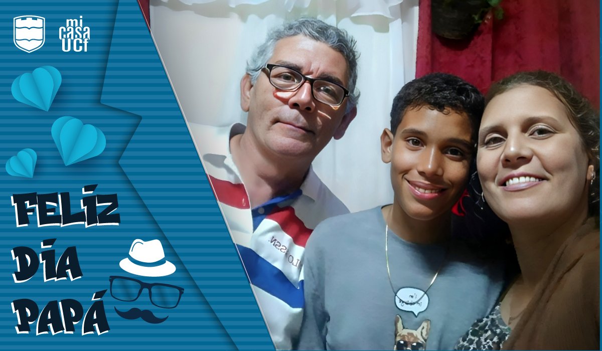 ucfgos's tweet photo. 👔 #ATiPapá reconoce a aquellos #padres que han cultivado no solo el #amor_familiar 👨‍👩‍👦‍👦 sino también el #amor 💙 por nuestra #Alma_Mater_Sureña al compartir junto a sus #hijos e #hijas el mismo espacio de #crecimiento y #entrega. 

📸 José Fernández y su hija Vanesa Fernández https://t.co/2OWTtXwjmA