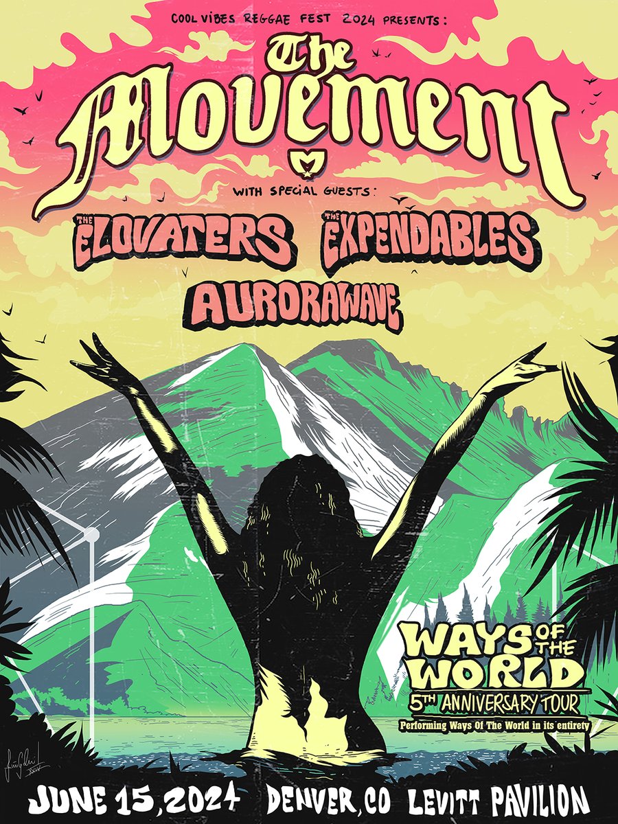 DenverReggae's tweet photo. What songs are you excited to hear??
This Saturday 6/15 🌴 @themovementvibe with @TheElovaters, @TheExpendables, @aurorawavemusic at @levittdenver DENVER!
Tix: https://t.co/SP6GxsUOED
@aegpresentsrm #mvmtvibe #waysoftheworld #denver https://t.co/LKtqSK9Ll0