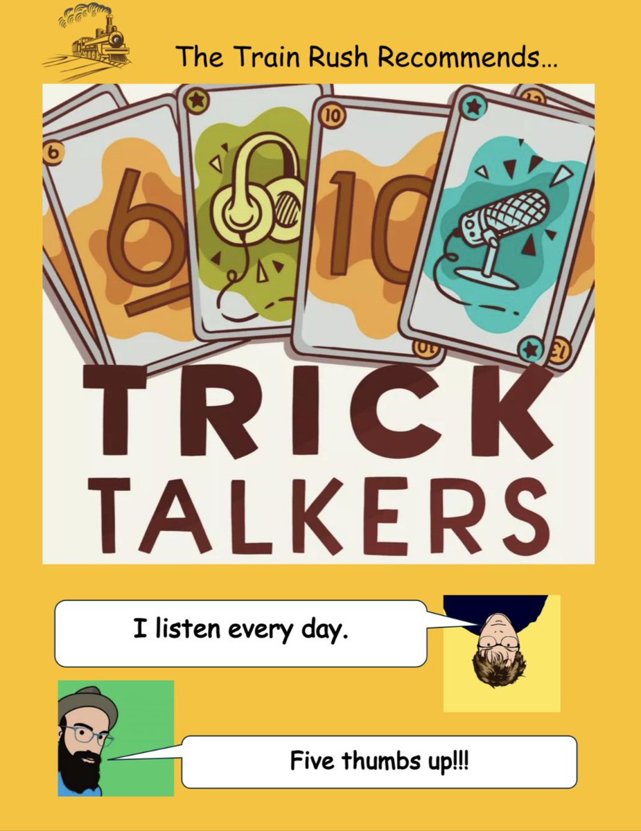 This endorsement of <a href="/TrickTalkers/">TrickTalkers</a> is sooooo long overdue! You know how much we like to offer unreserved hype for everything we interact with in the board game space. Conssuuuuuuuume!