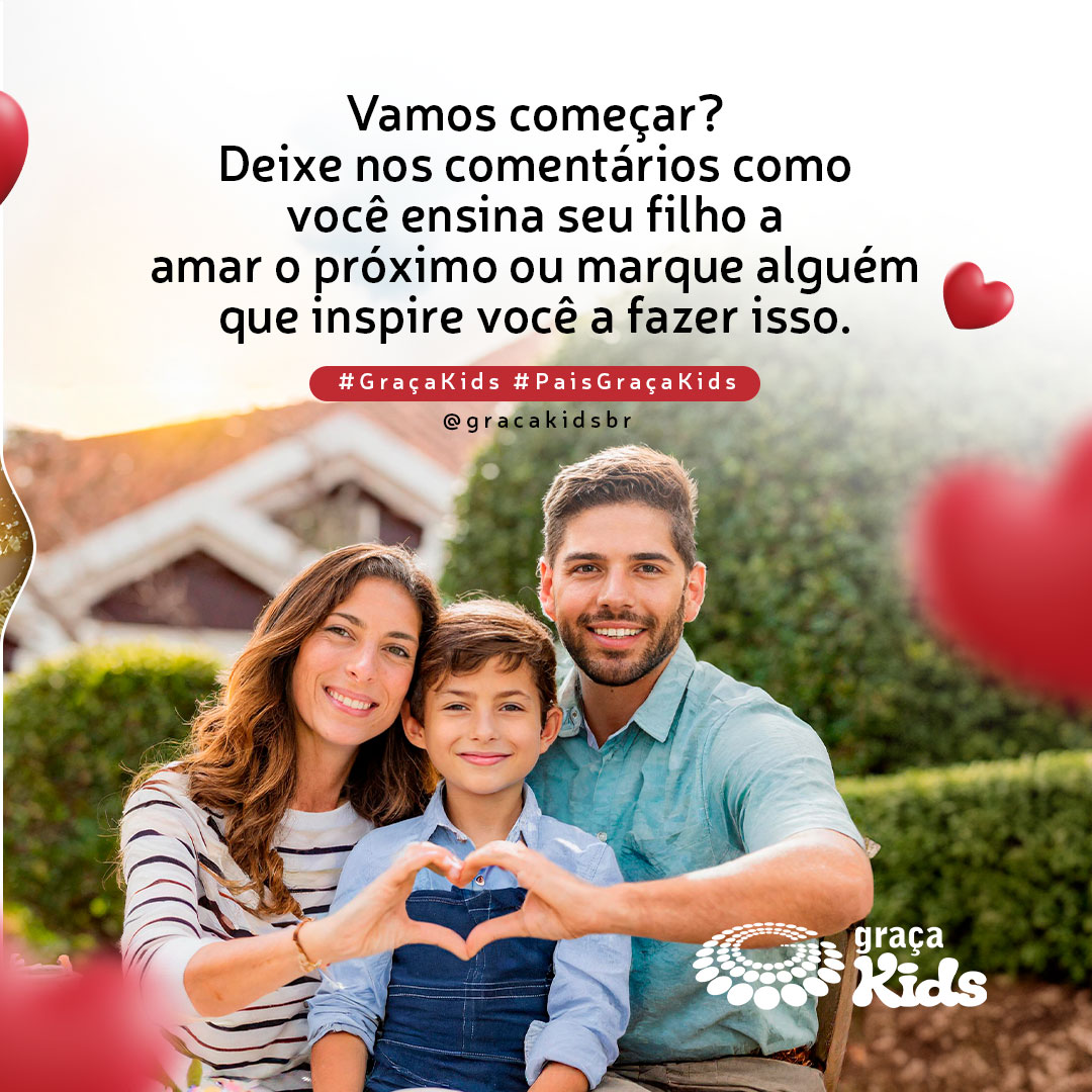 gracakidsbr's tweet photo. Ensinando a seu filho o amor ao próximo ❤️
👉 Você também tem uma dica de como ensinar sobre o amor ao próximo? Escreva nos comentários, queremos muito saber a sua história! ❤✨#AmorAoPróximo #EducaçãoComAmor #GraçaKids #PaisGraçaKids https://t.co/a3gLdueJdo