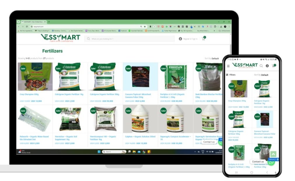 Essymart Africa is developing technology platforms to help smallholder farmers solve problems of access to farm inputs, credit, storage, training, pest and disease detection, and market access with the help of our SMS, Voice calls, Web App, USSD and AI mobile App.