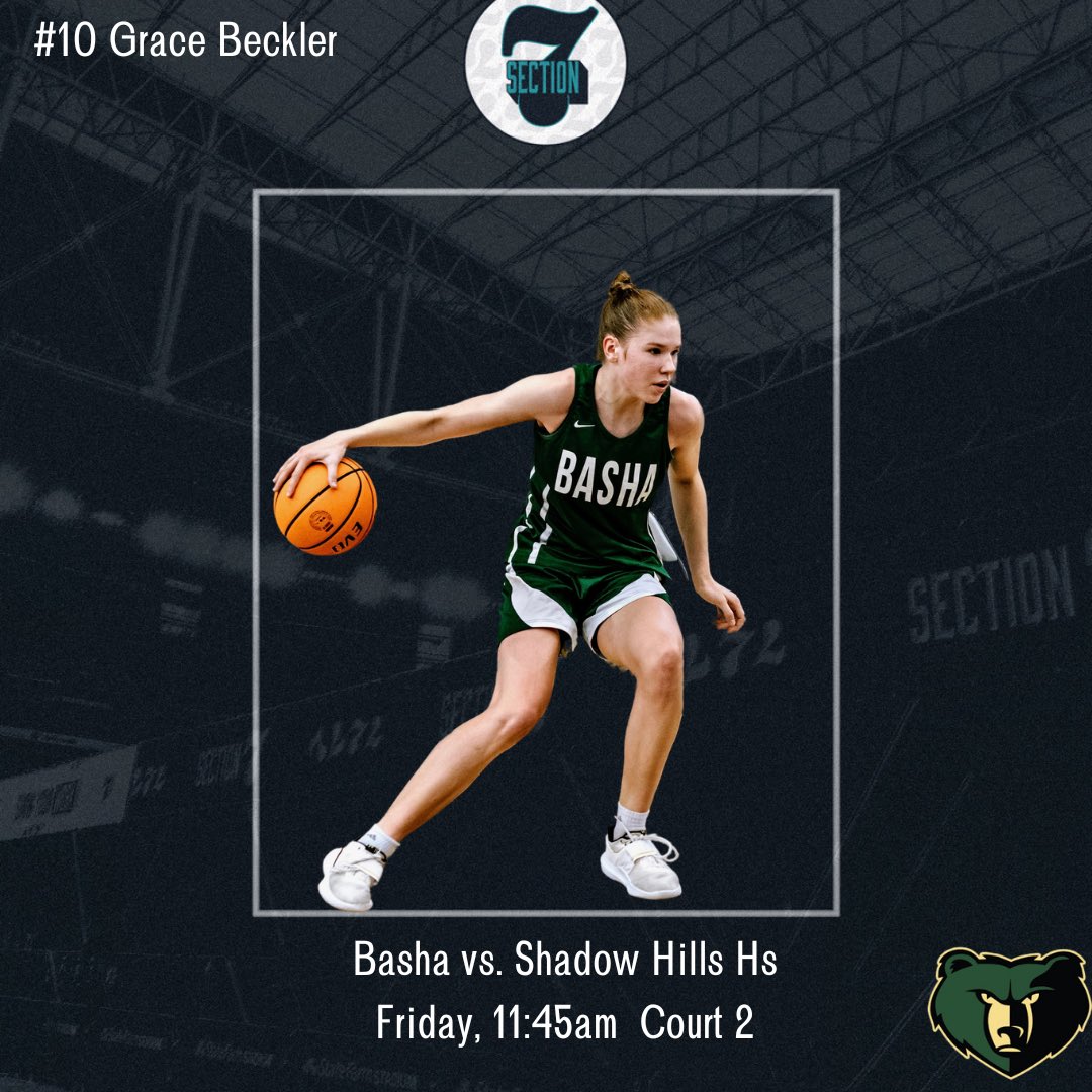 Basha Girls Basketball (@bashagbb) on Twitter photo Coaches not only can you check out c/o 2026 Grace Beckler on Friday but, get a sneak peek at our open practice Thursday at 4:00pm on court 12. Grace holds multi rebounding records at Basha and can score anywhere on the court! She is a MUST SEE! 🐻💚 <a href="/GraceBeckler/">Grace Beckler</a> Coaches not only can you check out c/o 2026 Grace Beckler on Friday but, get a sneak peek at our open practice Thursday at 4:00pm on court 12. Grace holds multi rebounding records at Basha and can score anywhere on the court! She is a MUST SEE! 🐻💚 <a href="/GraceBeckler/">Grace Beckler</a>