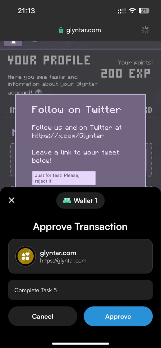 Glyntar / StarGaze (@glyntar) on Twitter photo We opitimized the platform with task for the <a href="/leap_cosmos/">Leap Wallet Intern</a> mobile app 🐸
New tasks will be released very soon!
Tasks: glyntar.com/profile?page=p… We opitimized the platform with task for the <a href="/leap_cosmos/">Leap Wallet Intern</a> mobile app 🐸
New tasks will be released very soon!
Tasks: glyntar.com/profile?page=p…