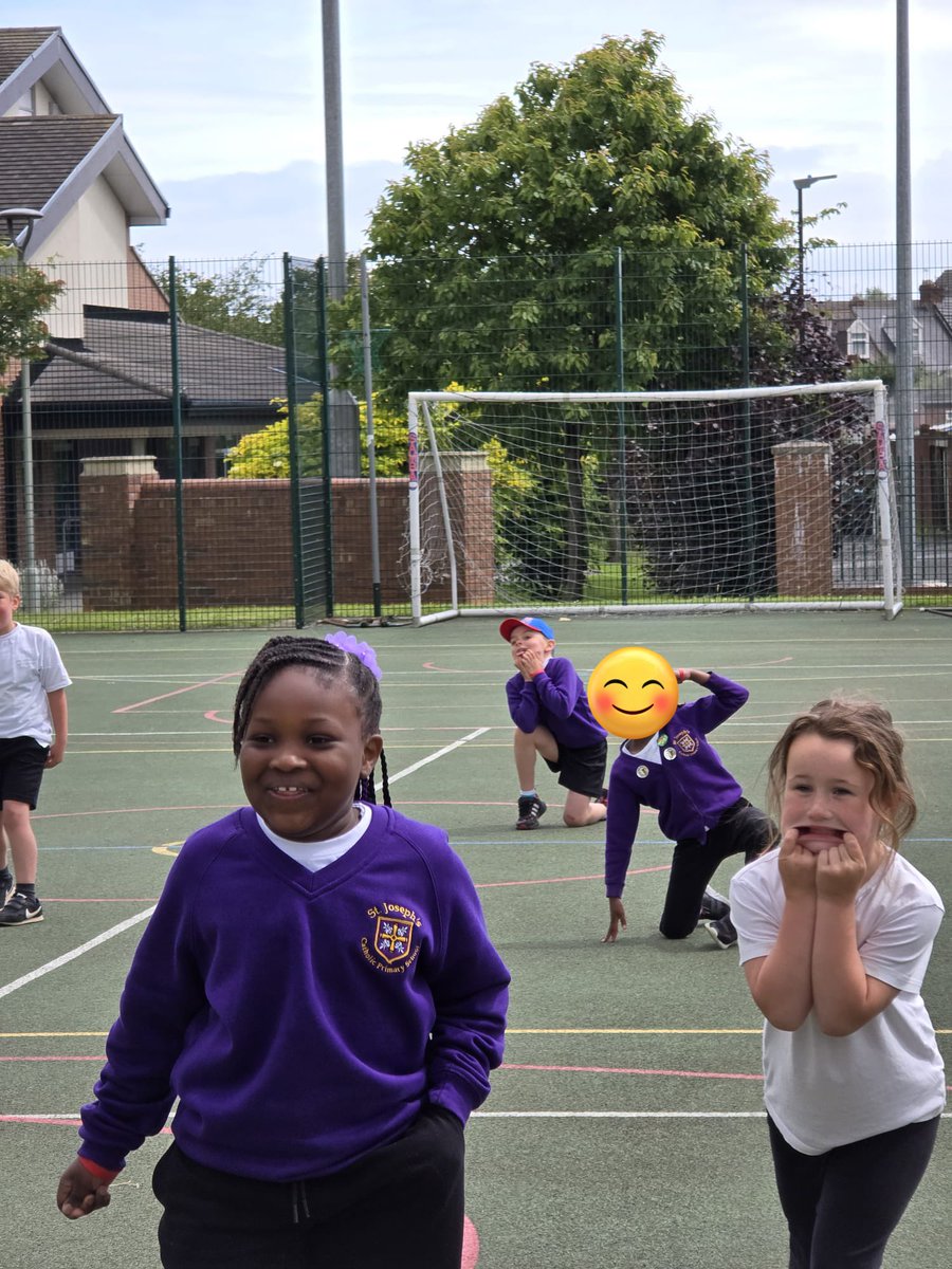 StJosephsSR46HY's tweet photo. Year 1 Sports Day - time for our next challenge- football games with the St Aidan boys ⚽️ #sjrcsportsday #pullafunnyface https://t.co/2CAm13AEDl