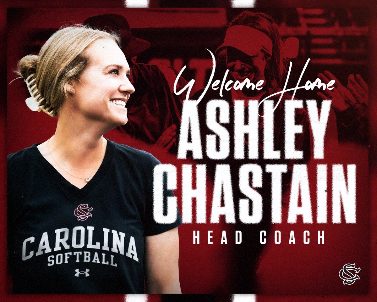 Gamecock Softball (@gamecocksoftbll) on Twitter photo 𝓦𝓮𝓵𝓬𝓸𝓶𝓮 𝓗𝓸𝓶𝓮 <a href="/ashleychastain/">Ashley Chastain Woodard</a>! The former Gamecock student-athlete has been named <a href="/GamecocksOnline/">South Carolina Gamecocks</a> softball head coach.
📰gamecocksonline.com/news/2024/06/1…
#Gamecocks🤙 𝓦𝓮𝓵𝓬𝓸𝓶𝓮 𝓗𝓸𝓶𝓮 <a href="/ashleychastain/">Ashley Chastain Woodard</a>! The former Gamecock student-athlete has been named <a href="/GamecocksOnline/">South Carolina Gamecocks</a> softball head coach.
📰gamecocksonline.com/news/2024/06/1…
#Gamecocks🤙