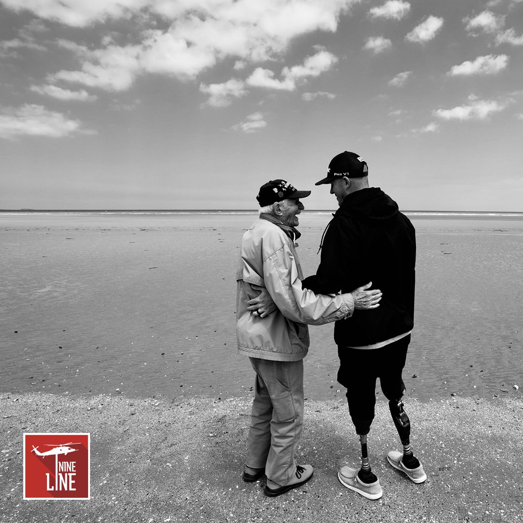 NineLineApparel's tweet photo. On Utah beach, Nine Line Apparel and The Greatest Generations Foundation were able to connect veterans across generations. The sole focus of the foundation is to never forget. Thank you for helping us keep their legacy alive.
#NineLineApparel #tggf #veterans #connectingveterans https://t.co/MEZq0dQOPP