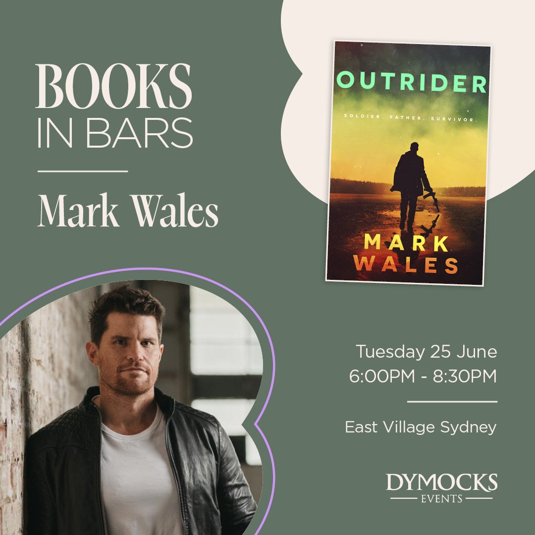 Have you got your ticket yet?

I'll be in Sydney on 25th June to celebrate the launch of my debut novel OUTRIDER.

The event combines two of my favourite things: Bars, and books.

Grab your ticket now! >> trybooking.com/events/landing…?