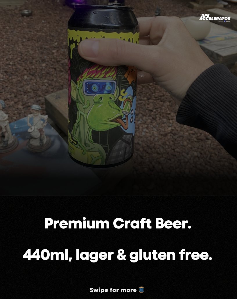 ApeAccelerator's tweet photo. 2. Fun Fact: Did you know the #MutantsBeer is green? π¦ π https://t.co/TJ6964HQ3k