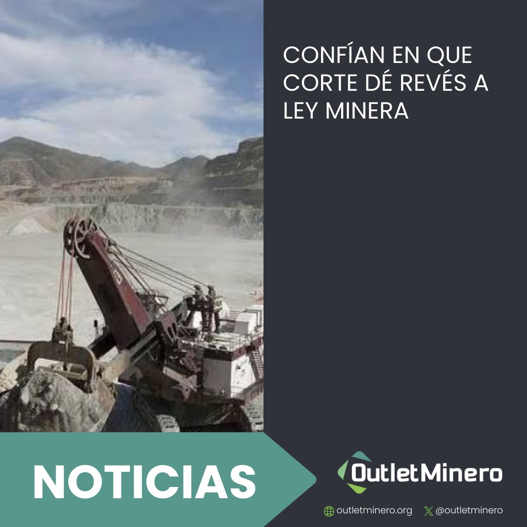 Outletminero's tweet photo. Confían en que Corte dé revés a Ley Minera. La @CanChamMx cree que la SCJN meta reversa a las reformas mineras, que fueron aprobadas en fast track en el Congreso. ¿Qué implicaciones tendría esto para el sector minero y el país? #LeyMinera #CanCham #Minería
Ver nota: https://t.co/S2dtJDram2