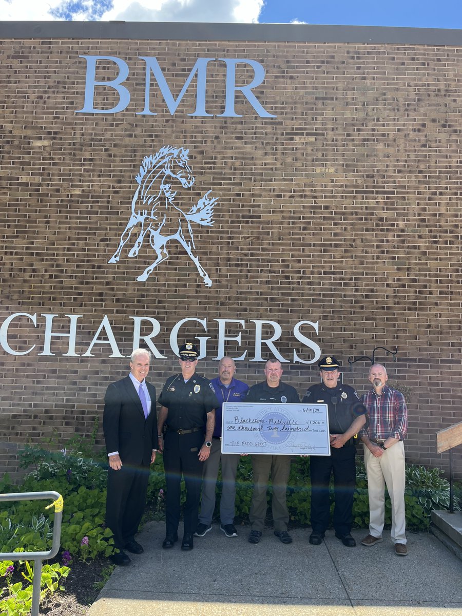 We are happy to support Blackstone-Millville High &amp; <a href="/BMRStrong/">Blackstone Millville Regional School District</a>'s Post-Awards Dinner! Thank you to <a href="/BlackstonePD/">Blackstone MA Police</a> Chief Gregory Gilmore and Millville PD Chief William Coupe Jr.,  SRO Joseph Niemczyk, Assistant Principal Keith Ducharme, &amp; Superintendent Jason DeFalco for joining us!