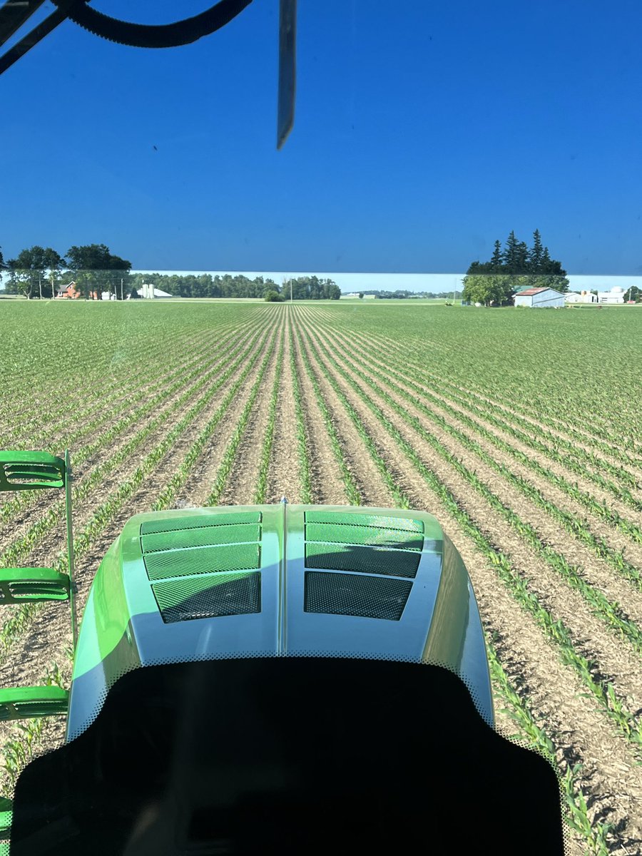 Great day in #OntAg for spraying some #Lontrel on corn with <a href="/PioneerSeedsCA/">Pioneer Seeds Canada</a> #YieldChampionsClub member McDon Osie Farms (<a href="/MaggieMcDonnell/">Maggie McDonnell</a>).  Exciting to see the corn really starting to jump!  Even more exciting to see it being kept clean through critical weed free period!