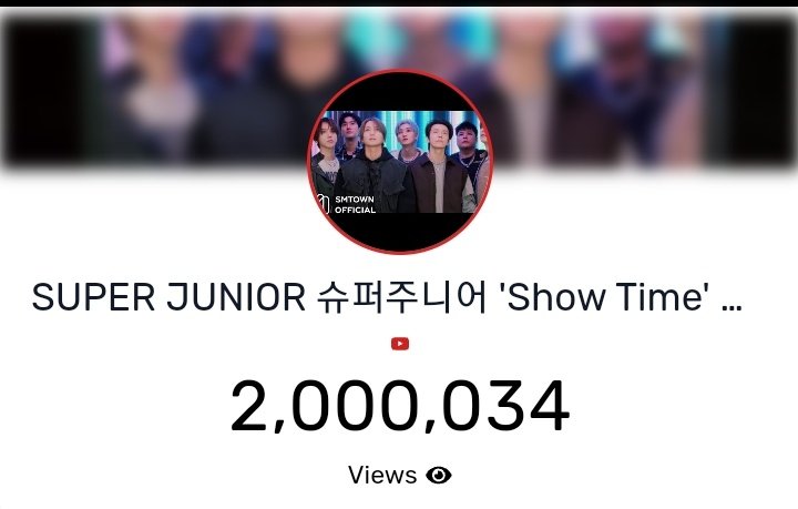 wonniemallow's tweet photo. 2 MILLION VIEWS  🎉🎉

SUPER JUNIOR - SHOW TIME MV has surpassed 2M views in 11 hours on youtube

KEEP STREAMING EVERYONE

#ShowTime #SUPERJUNIOR_ShowTime 
#슈퍼주니어 #SUPERJUNIOR
@SJofficial https://t.co/3oFNXkfN8c