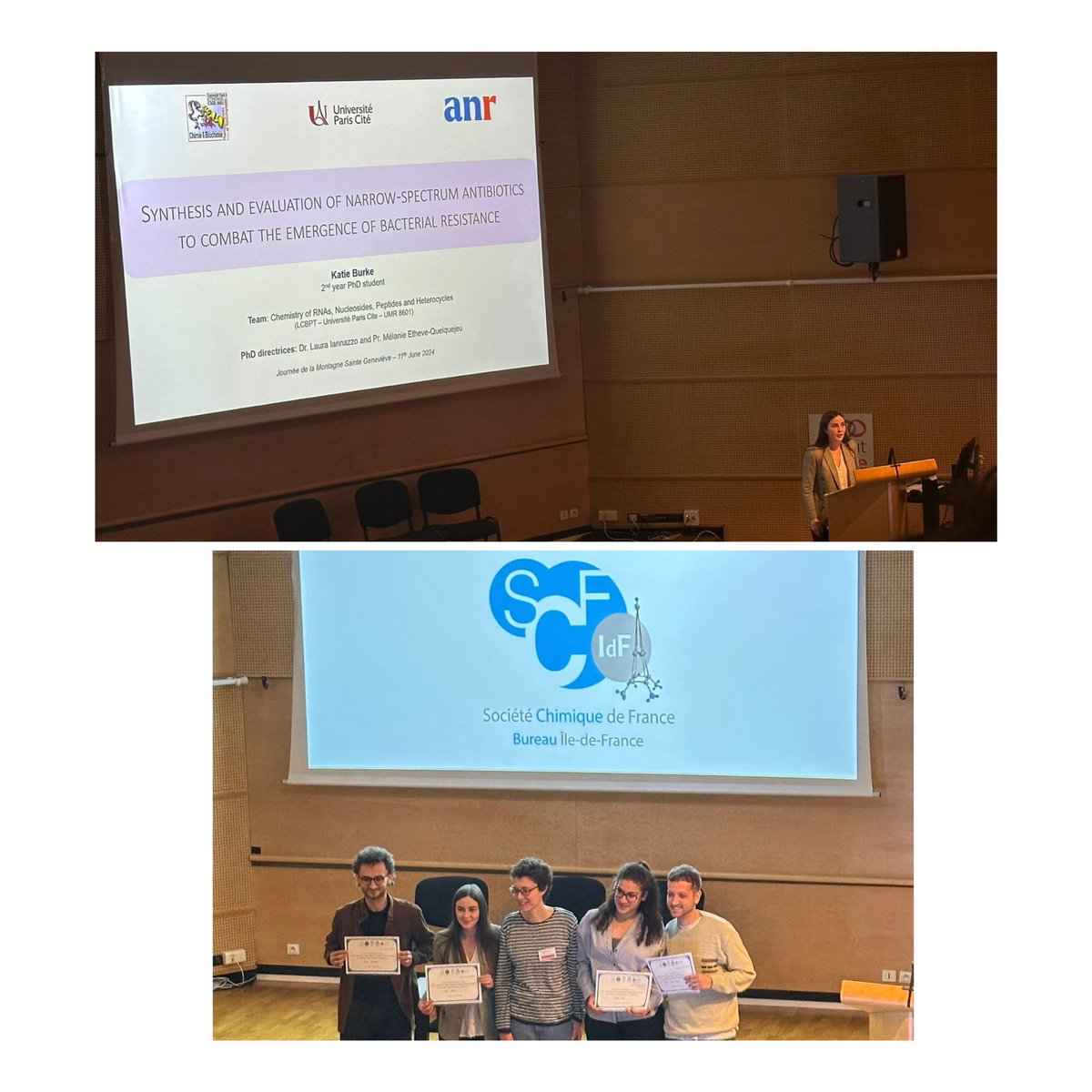 Great day for the MEQ team! Katie won the award of the best oral communication at « la journée de la montagne Sainte Geneviève »