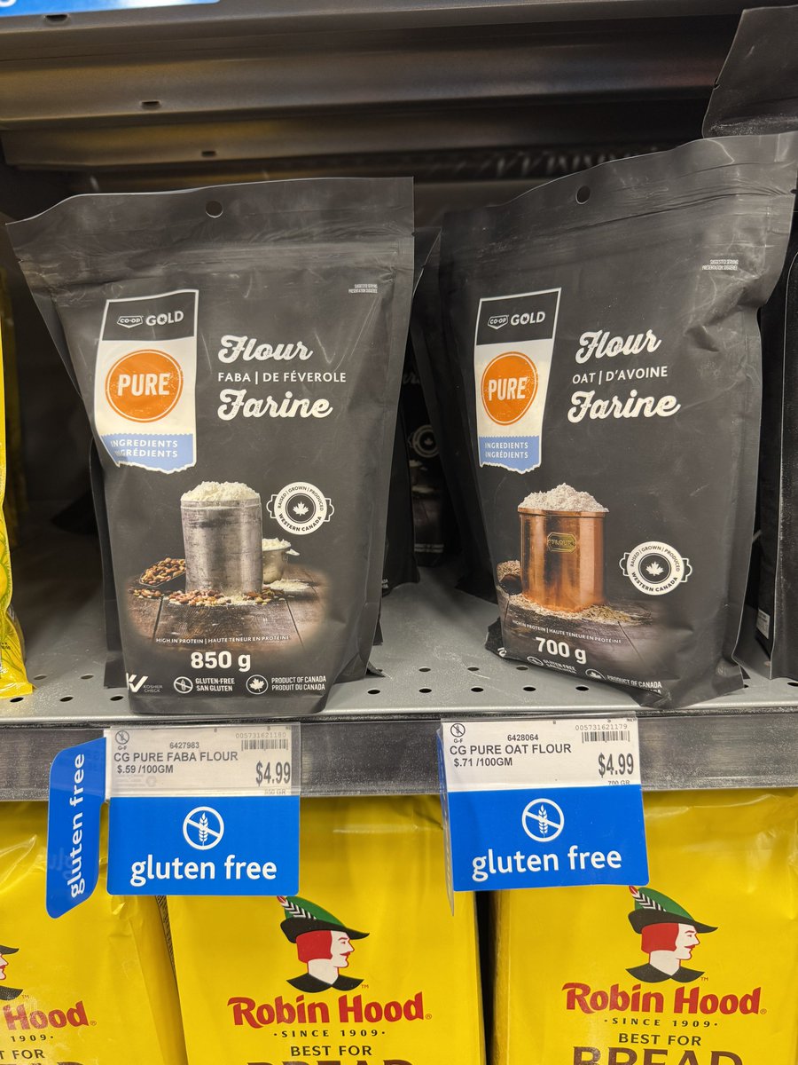 stampgreg's tweet photo. Faba bean flour in Taber co-op 😄 https://t.co/s6SdQSHWnO