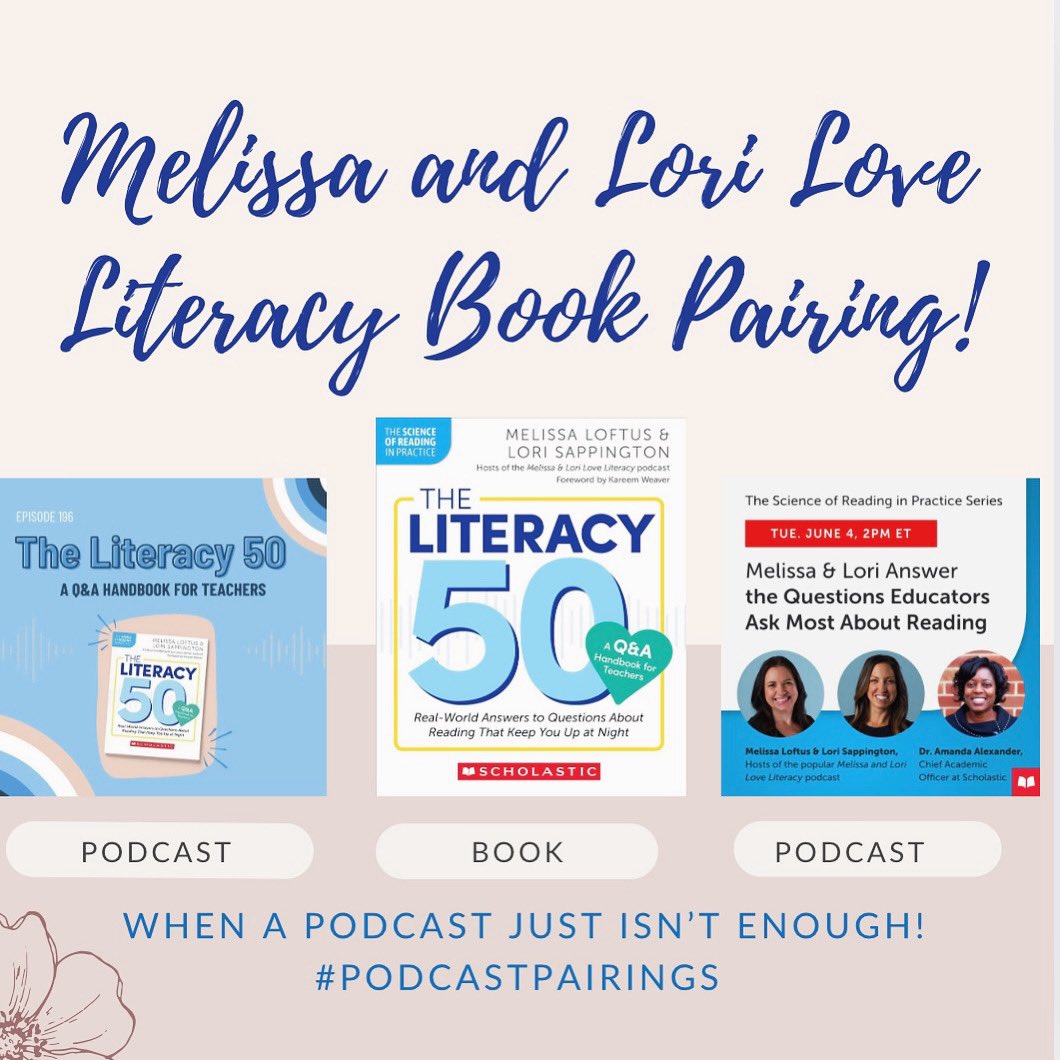 MmeLockhartLDS's tweet photo. Have you heard the news?! The incredible new #SOR book by Melissa and Lori Love Literacy is out!  And just in time for summer break!!💙

This is truly a must-have book for ALL classroom teachers! Whether you teach Kinder or Grade 8, English language learners or French language learners, are American🇺🇸or Canadian🇨🇦, this book has something for everyone!

 It is so good that it deserves its very own “Podcast & Book Pairing!!!” 📘🎧
🎧 https://t.co/lFiTyxVRsC
📘 https://t.co/Teu3oHUjII
🎧 https://t.co/j3Aq7kNI9r
@RayCoutuRead @literacypodcast