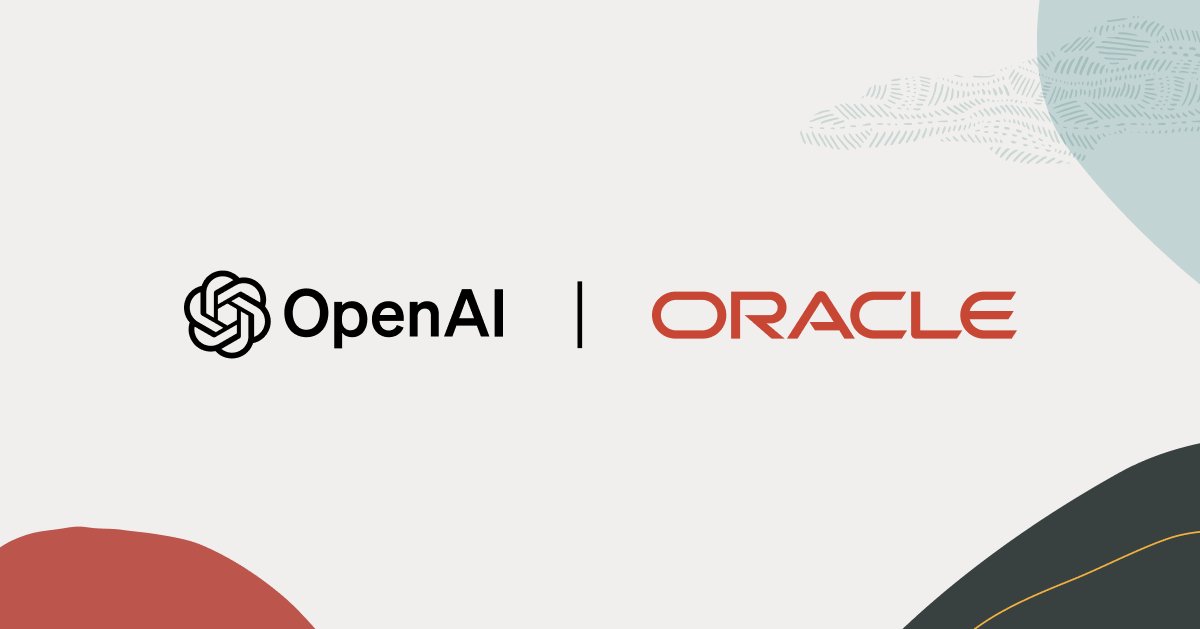 Oracle's tweet image. .@OpenAI selects #OCI. Learn more about the latest AI innovator to select #OCI: social.ora.cl/60105esEC