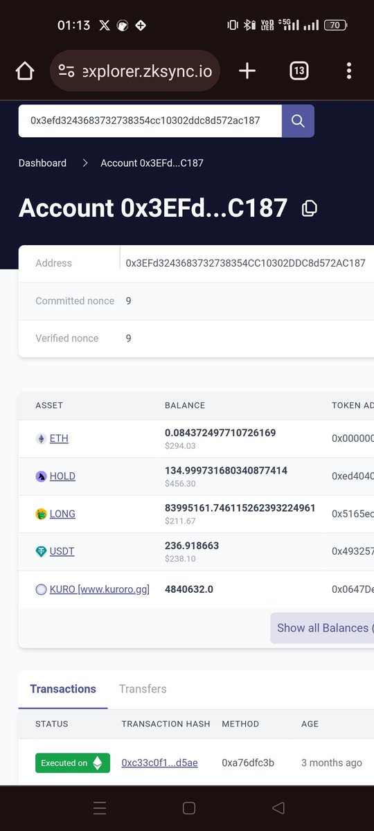 AirdropRadarr's tweet photo. I personally check this wallet 0x3efd3243683732738354cc10302ddc8d572ac187
I think 100k #zk token allocation for those who full fill all the creteria
But
He has only three tick.
No #paymaster
No omnibus nft
Only 9 transaction 
Unfair Distribution @zksync
@TheZKNation 
@Bankless https://t.co/5giPwdTBQA
