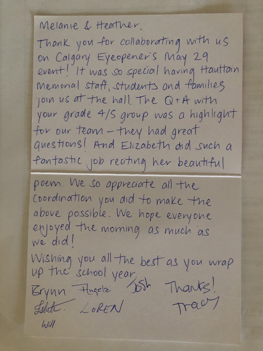 Our amazing grade 4/5’s @HMSCBE got a glowing review from the CBC eyeopener radio show!!! We are so proud of our students 🥰