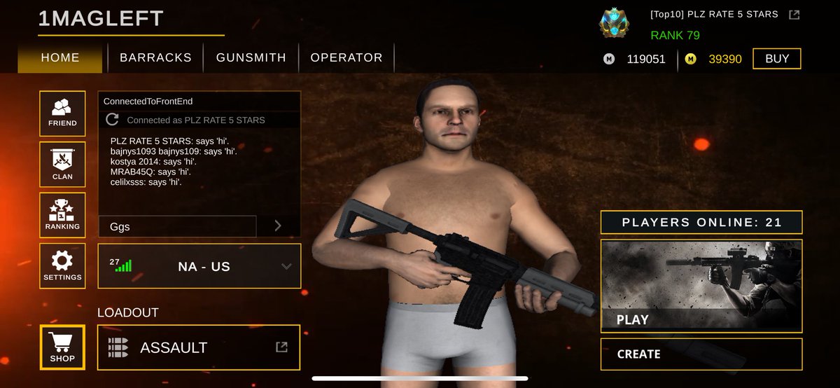 Highest player count to date on 1MagLeft! 🔥 #ios #android #fps #MobileGame #cod #callofduty #codm #codmobile #bodycam #warzonemobile