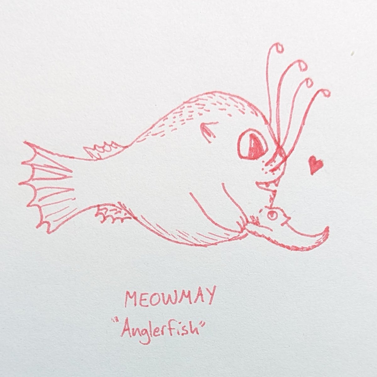 DannaStaaf's tweet photo. Another #MeowMay #InsertAnInvert2024 crossover! This is a fairy-shrimp-inspired mercat kaiju.
My family said "futuristic" made them think of hopes for humans living in greater harmony with the rest of the  world! So I drew an oil platform reclaimed as habitat. https://t.co/dErY8KGkBv