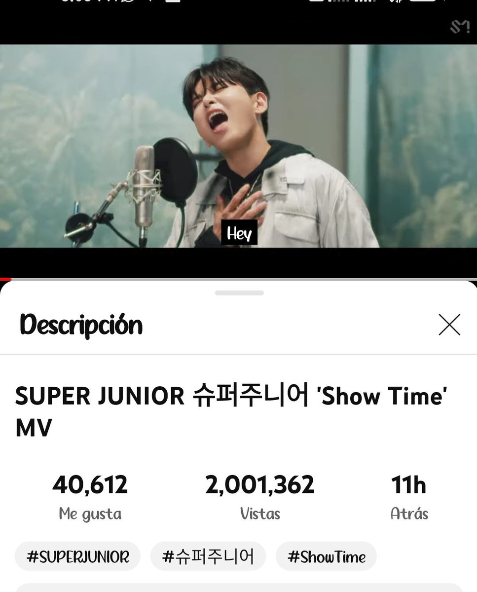 ELF SUPERAMOS LOS 2M DE VISTAS!!!
SI QUEREMOS ROMPER EL RÉCORD DE <a href="/SJofficial/">SUPER JUNIOR</a> TENEMOS QUE AUMENTAR EL RITMO DE REPRODUCCIONES 

#슈퍼주니어 #SUPERJUNIOR
#ShowTime #SUPERJUNIOR_ShowTime