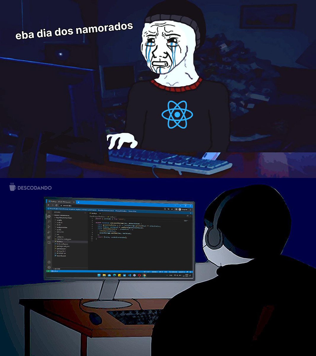 Descodando's tweet photo. Pelo menos não vou gastar com presente de dia dos namorados 😫 #bolhadev https://t.co/iKK1P0Ty9y