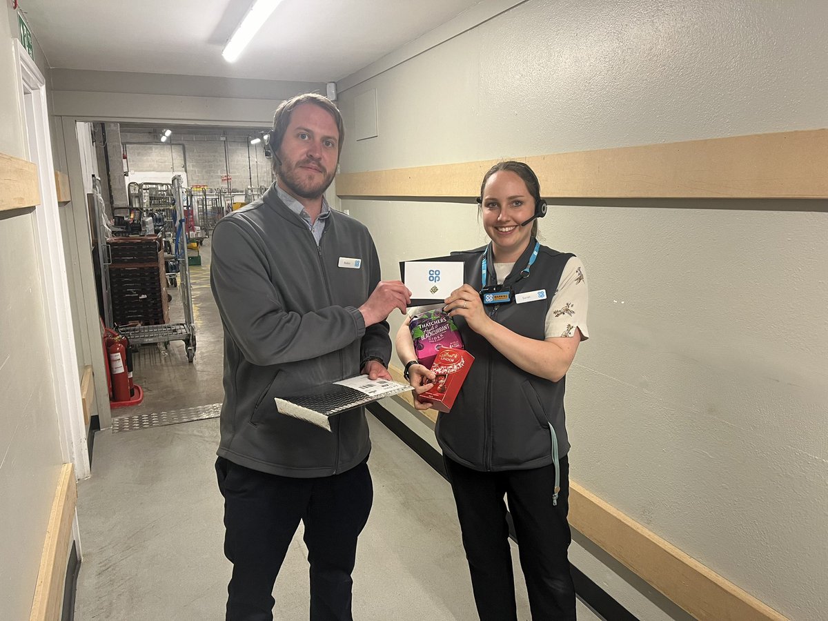 Happy 15 years service to our amazing team leader in westhill coop Sarah thank you for everything you do , hear is to the next 15 years from all your friends and colleagues #coopradio