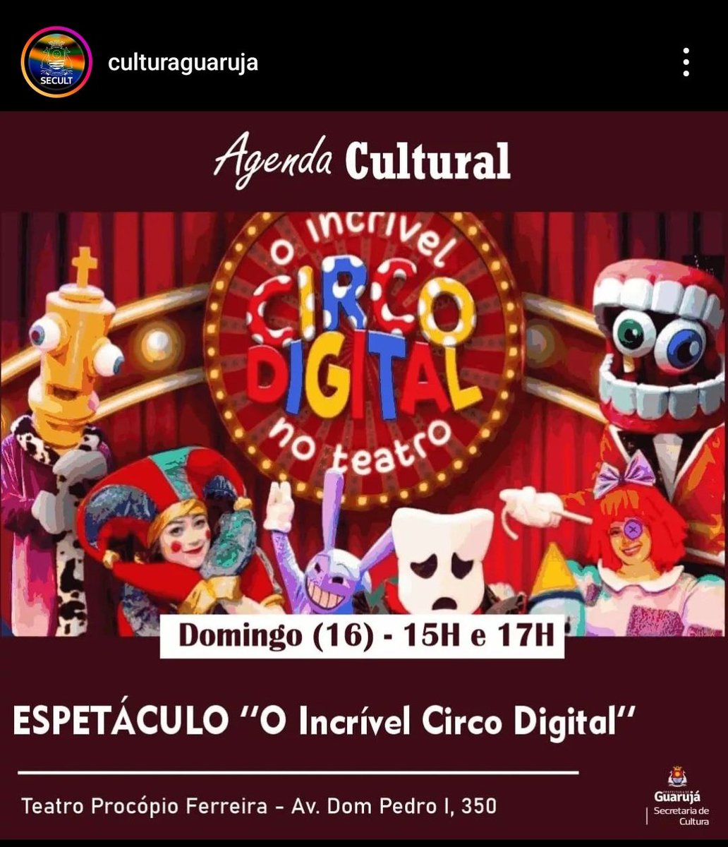 Sra_Moooon's tweet photo. oia aí o incrível circo digital no teatro da minha cidade @Core__Core 

devo me preocupar? https://t.co/lTE7pJUMkv