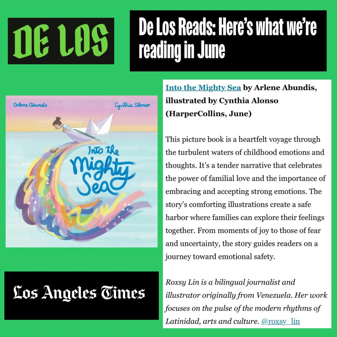 Such an enormous honor and tremendous joy to announce that Into the Mighty Sea was featured in <a href="/delosLAtimes/">delosangelestimes</a>! Thank you to the team and the amazing <a href="/roxsy_lin/">Roxsy</a>! 💚

latimes.com/delos/story/20…