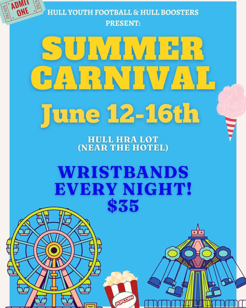 See you at the carnival! Starts tomorrow 5-10