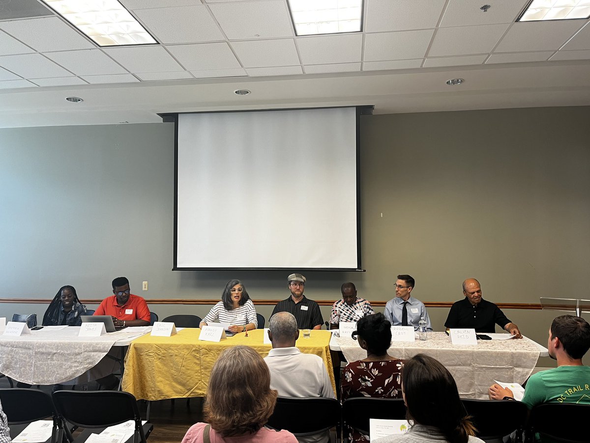 Spending the evening with <a href="/ward8woods/">Ward 8 Woods</a> at their open house board meeting. Amazing to hear about all the work they do for DC and for #Ward8! If you enjoy being outdoors or simply care deeply for earth friendly spaces to be accessible for all, go support them!