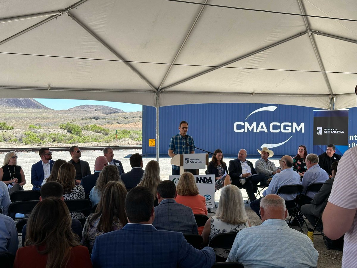 NAIAlliance's tweet photo. We had an amazing time at the grand opening of Port of Nevada! A huge congratulations to @IRG_LLC for accomplishing a monumental feat and a big thank you for inviting us to be a part of such a special event.
#Rail #Nevadarail #Nevadawarehouse https://t.co/c5g7iJAufU